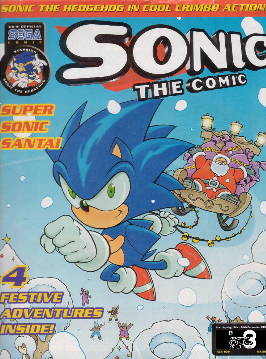 Sonic - The Comic Issue No. 196 Cover Page
